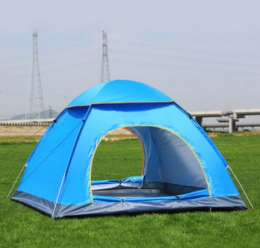Portable Waterproof Camping Tent – 3-4 Person Family Outdoor Shelter