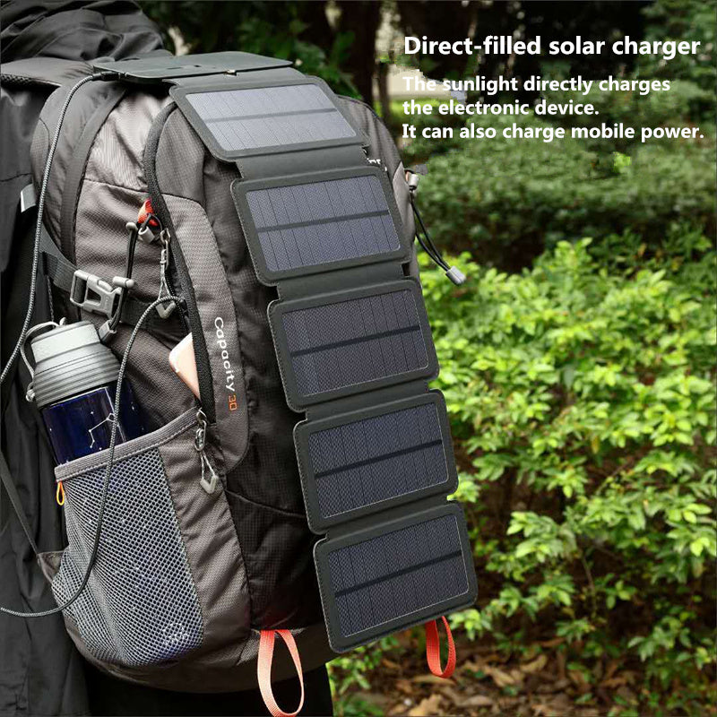 Folding Solar Charger 5V/2.1A – Portable Outdoor Power Panel for Camping & Travel