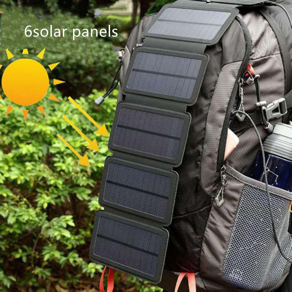 Folding Solar Charger 5V/2.1A – Portable Outdoor Power Panel for Camping & Travel